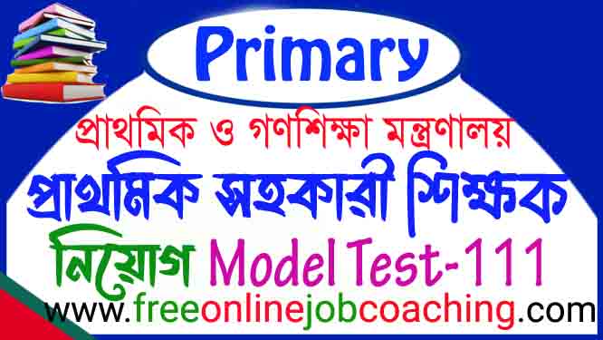 Primary Assistant Teacher Job Recruitment Examination Model Test 111